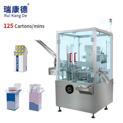 Fully Automatic 120 Vertical Box Cartoning Packing Machine