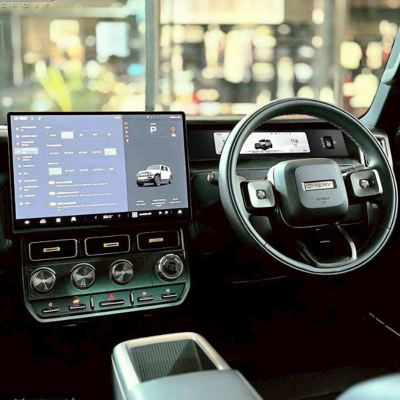 奇瑞iCAR V23仪表盘改装右舵液晶显示屏屏幕总成原厂配件泰语英语