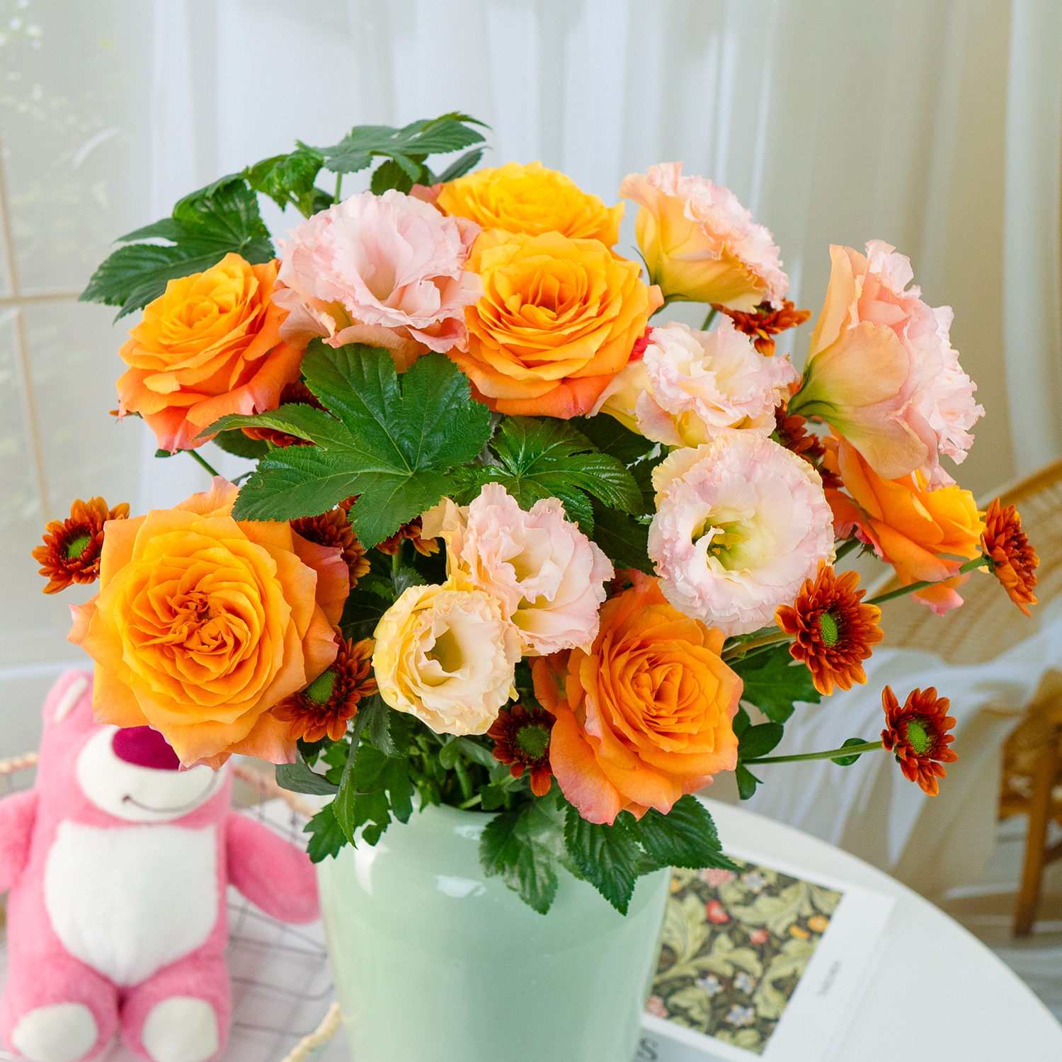 D2暖调新鲜高级混搭鲜花云南基地直发混搭花束家庭水养鲜花