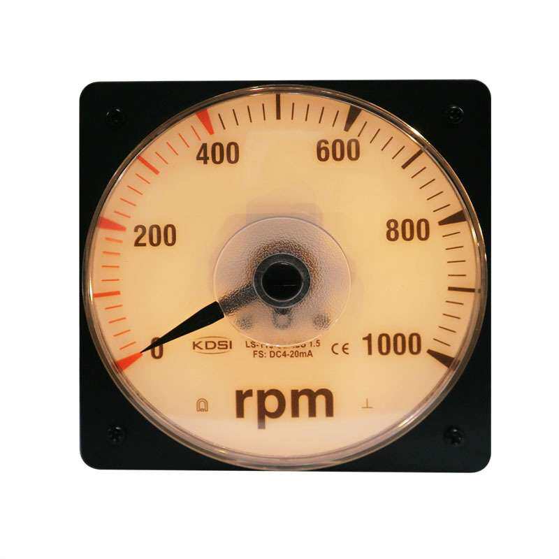 供应指针式毫安电流表 转速表LS-110 DC4-20mA1000rpm带灯光24V