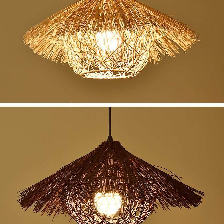 创意藤编草帽灯罩复古日式餐厅个性火锅店藤艺民宿东南亚竹编吊灯,金属材料及制品,金属加工件/五金加工件,淘宝优惠券,粉丝福利购,淘宝优惠卷