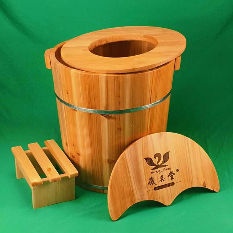 藏奥堂杉木桶足浴木桶足浴盆洗脚盆洗脚桶泡脚桶足浴桶家用