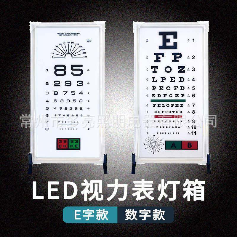 对数视力表挂图标准家用儿童成人E字图数字图测眼睛近视测试表