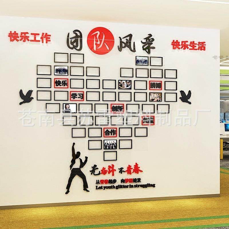 员工团队风采展示文化墙励志墙贴办公室企业公司照片墙装饰贴纸,自行车/骑行装备/零配件,更多零件/配件,淘宝优惠券,粉丝福利购,淘宝优惠卷