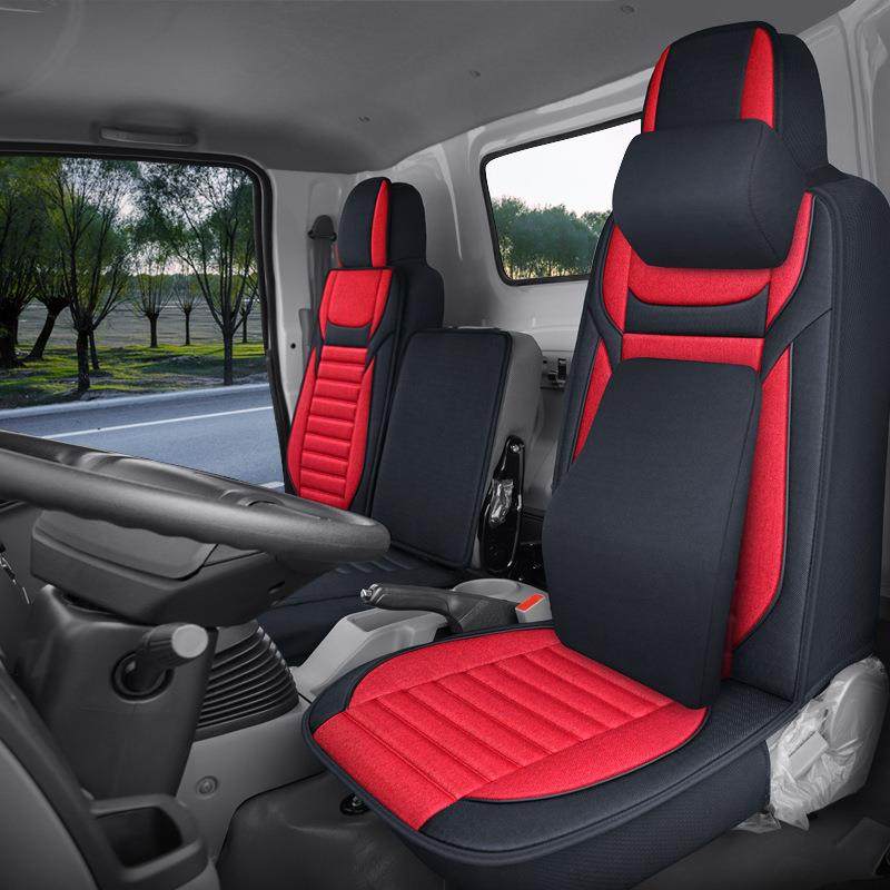 四季座垫套亚麻坐垫厢式小货车3座分体，连体坐垫单座垫套全包布,智能设备,其他智能设备,淘宝优惠券,粉丝福利购,淘宝优惠卷