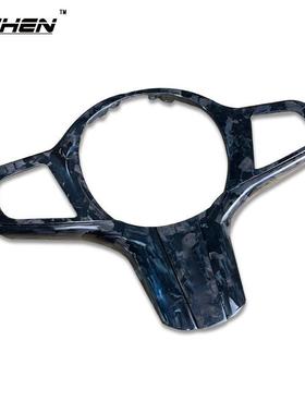 适用宝马3系5系G20G30G0G08G0506改装MP全包碳纤维方向盘盖板