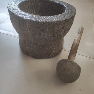 石臼子手工对窝子老式打年糕打糍粑石窝青石石臼家用老石头