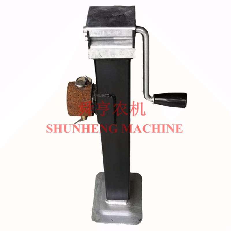 四轮平板拖车手摇i升降支腿承重支脚拖斗 0.5-1.5吨支架千斤顶支