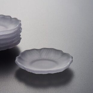 玻璃日式功夫茶杯垫子茶垫杯垫茶道杯托茶托创意茶具配件禅意隔热