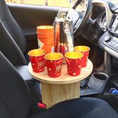 可折叠改装 车用办公桌车载小茶桌板主副驾学习吃饭桌缝隙置物收纳