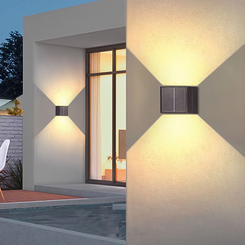 户外壁灯太阳能i防水洗墙灯庭院灯别墅壁墙面灯室外大门壁灯景观