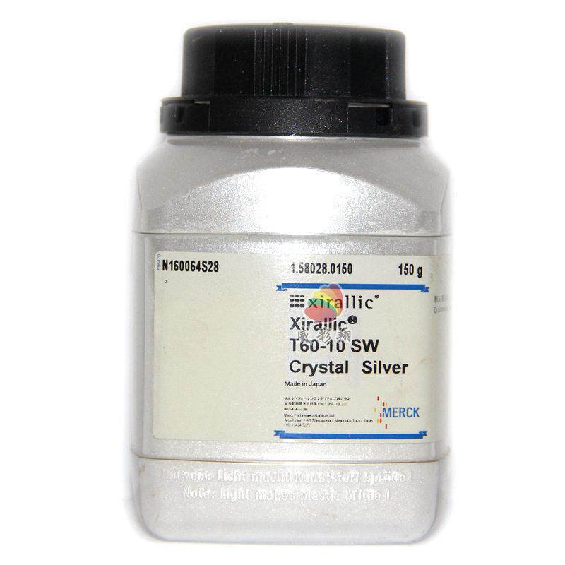 德国默克珠光粉XIRALLIC T60-10 WNT Crystal Silver钻石白珠光粉