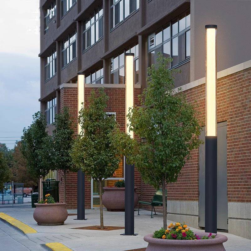 led户外防水草坪灯简约创意口红庭院灯别墅公园小区照明灯景观灯