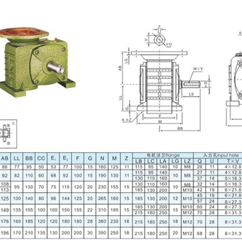 WPDZ 蜗轮蜗杆减速机 减速器W减速箱齿轮箱