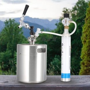 吧台卡座高端酒炮304不锈钢精酿啤酒桶迷你扎啤桶聚会便携式酒壶