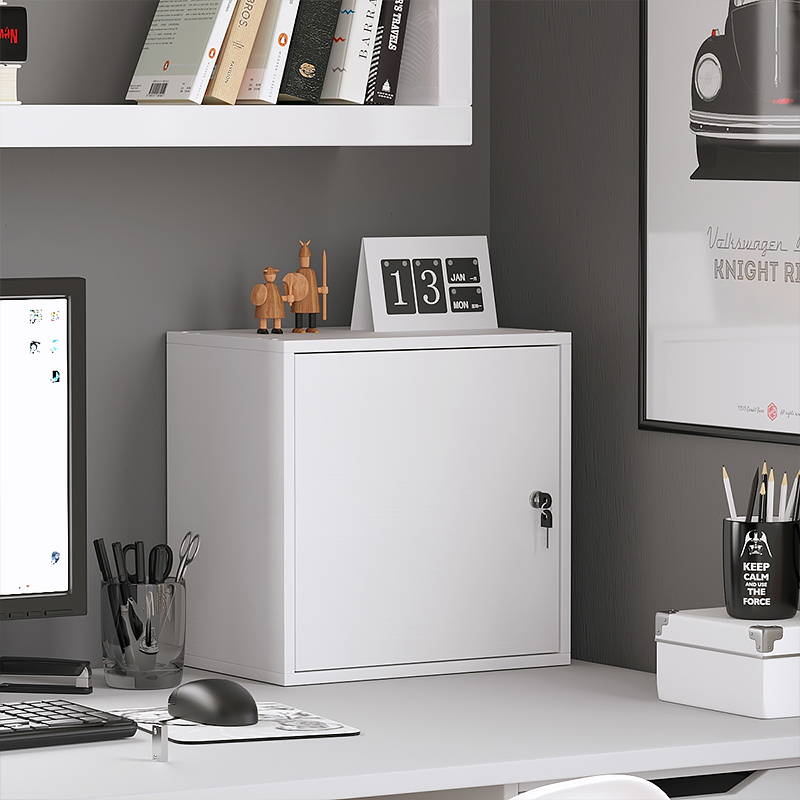 带锁办公储物g柜矮柜落地书柜文件柜自由组合格子柜置物架有锁