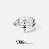 抽象艺术美学 Murmure 獨家典藏古法手工艺多塑性高质感戒指