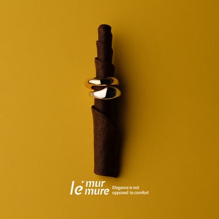 Le' Murmure 重工美学 新款獨家原创设计手工 轻奢叠戴戒指组合