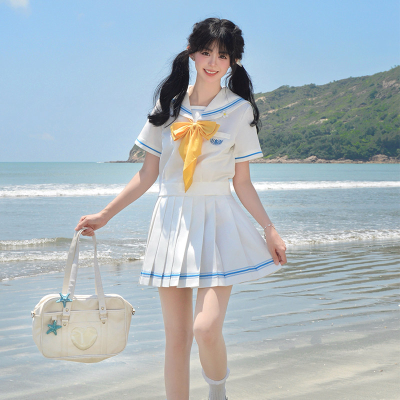 晴空少女JK水手服短裙套装