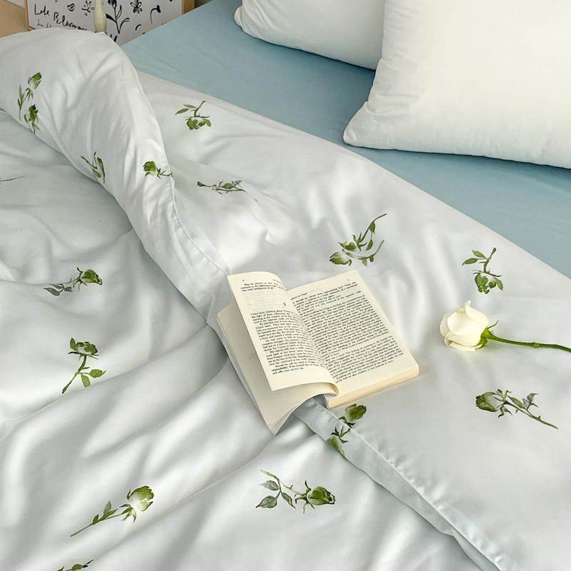 绿玫瑰 浪漫碎花原创兰精天丝LF级被套被芯罩亲肤柔软爽滑 可定制,3C数码配件,USB多功能数码宝,淘宝优惠券,粉丝福利购,淘宝优惠卷