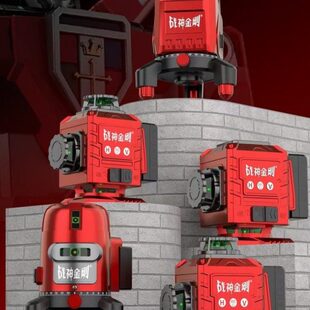 战神金刚水平仪超亮绿光户外款室外专用带爆闪迷你型掌中宝高精度