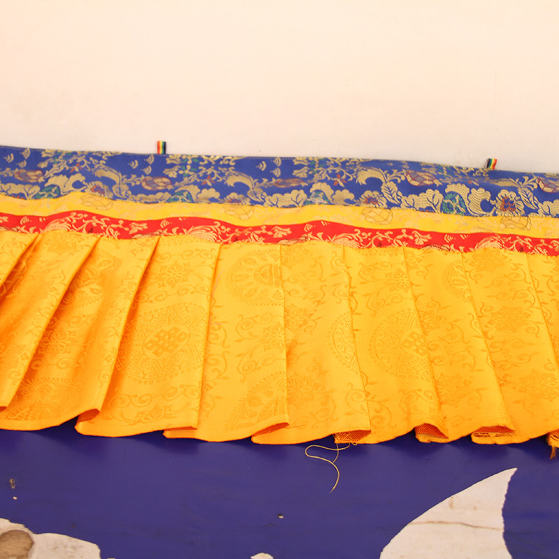 藏式吉祥挂帘围布小帷幔端庄大气做工精致M寺院家堂贡桌装饰专用