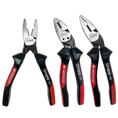 德国ORBIS电工专用老虎钳带弹簧省力断线钳剪线钳多功能斜口钳7寸
