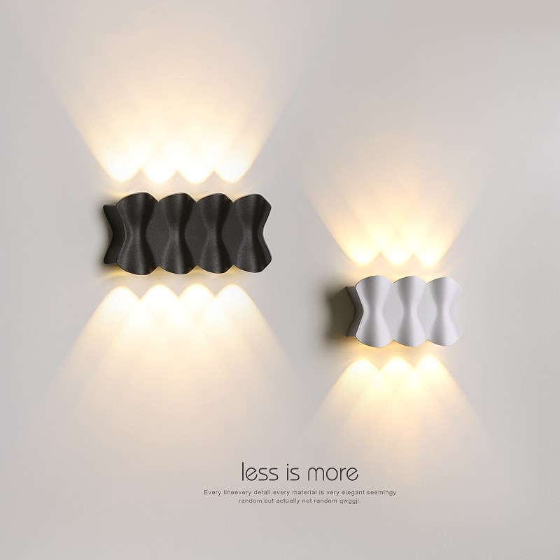 极简墙壁灯北欧创意楼梯卧室床头客厅房I间室户外防水过道庭院走
