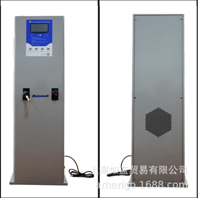89FRP 全自动汽车轮胎立式充气机AMG-18B内置空压机,带气鼓水鼓