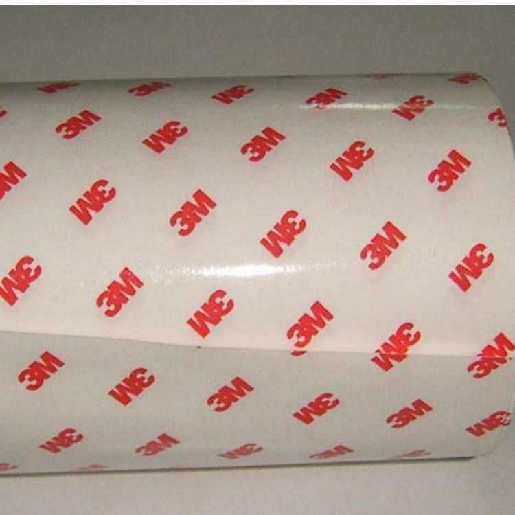 3M9888T红字半透明双面胶高粘强久黏贴工艺品电器铭牌应用替代