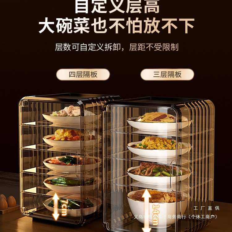 冰箱剩菜剩饭收纳厨房保温收纳盒家用多层放冷菜隔夜菜整理收纳盒