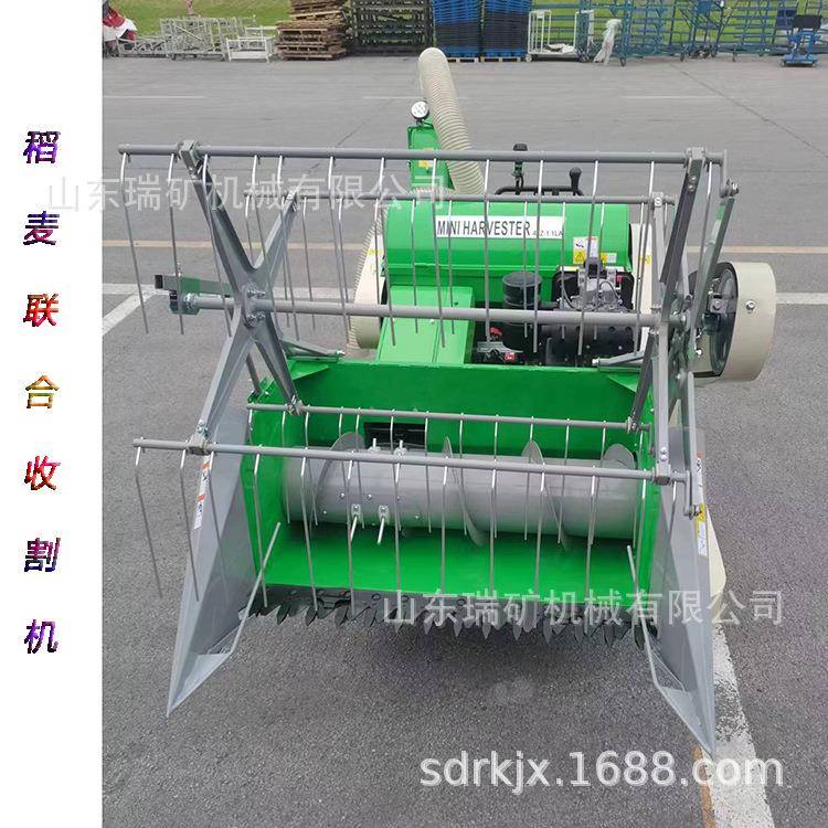 自走式稻麦联合收割机农用水稻收割机山地梯田稻谷机履带收割机