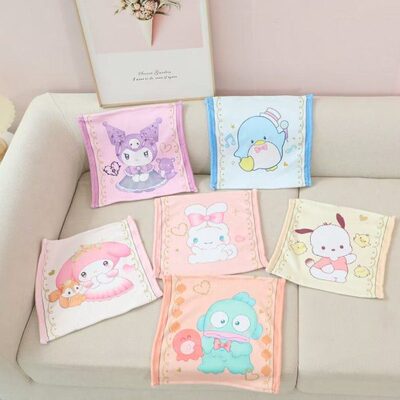 玉桂狗儿童洗脸毛巾吸水加厚大耳狗宝宝洗脸面巾擦手小方巾家用