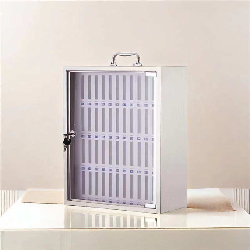 #手机保管电话存放箱q学生手机收纳盒带锁员工存放柜餐厅储存柜挂