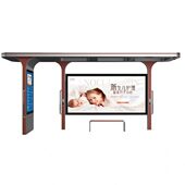 公交站台城乡候车亭仿古候车亭现在化智能候车亭宣传栏指路牌厂家