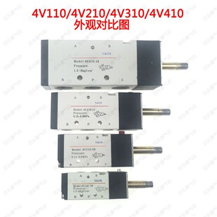 气动元件 换向电磁阀 4V120-06 气动换向阀 4V120-M5 控制阀