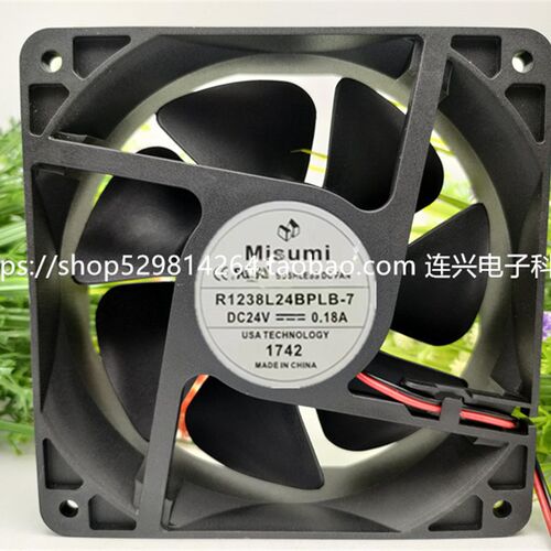 MiSUMi 米思米 R1238L24BPLB-7/-W-7 24V 0.18A 12038 散热风扇