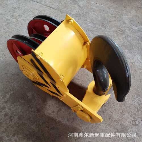 厂家销售 铸钢滑轮吊钩组 10t/20/32t钢丝绳吊钩组 电动旋转钩