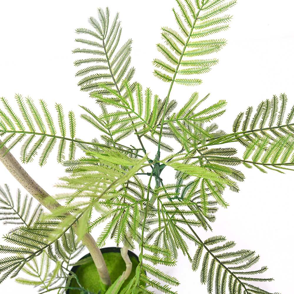 绿植密叶猴耳环中式禅意植物假树盆栽室内客厅装饰摆件仿真植物