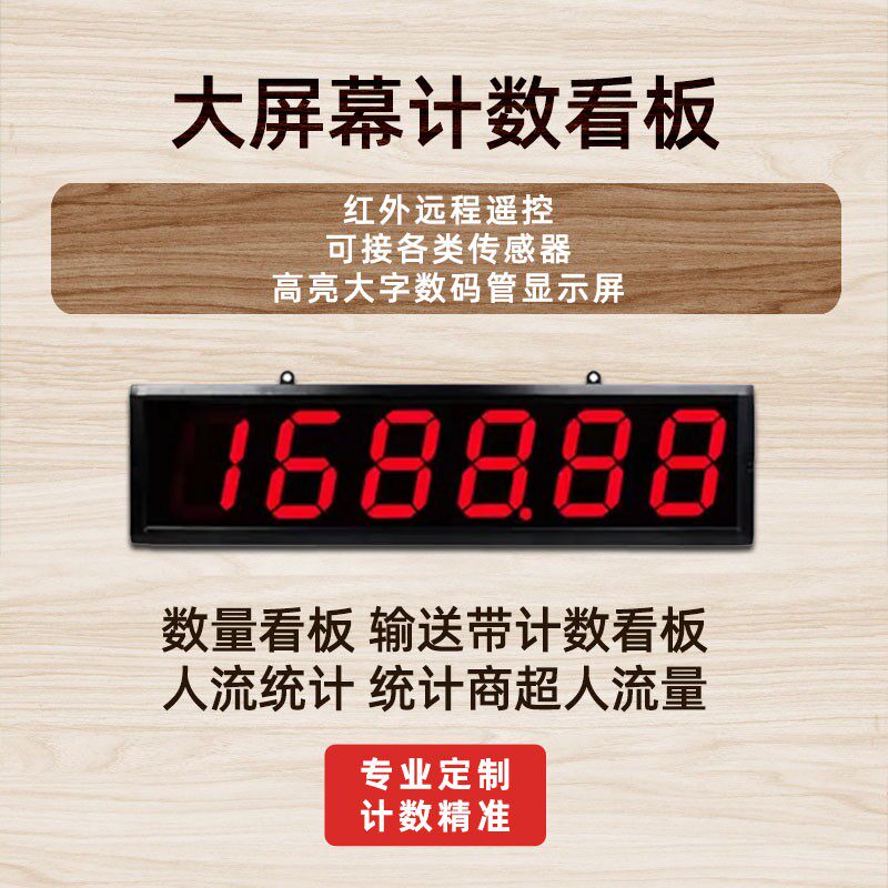 红外线大屏幕自动感应计数器输送带传送皮带机装车记数器电子数显