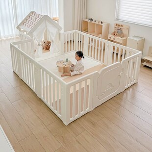 库林亚艺术游戏围栏室内宝宝防护栅栏婴幼儿O童客厅地上爬行垫家