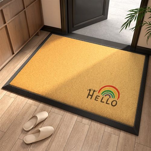 牧圣入户门地垫高端仿椰棕2025新款门口进门内外耐脏地毯玄关脚垫