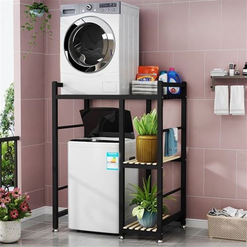 优洗衣机置物架滚筒洗衣机家用落地阳台多层烘干机上方波轮收纳&