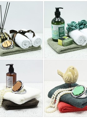 样板房装饰摆件毛巾组合套装浴室柜台面摆设样板间卫生间壁龛饰品