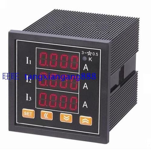 三相智能数显电流表 三相交流电流表 三相数显电压表 485通讯报警
