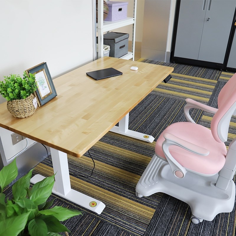 实木智能电动升降桌茶几客厅书桌办公电脑餐桌初中生学习桌