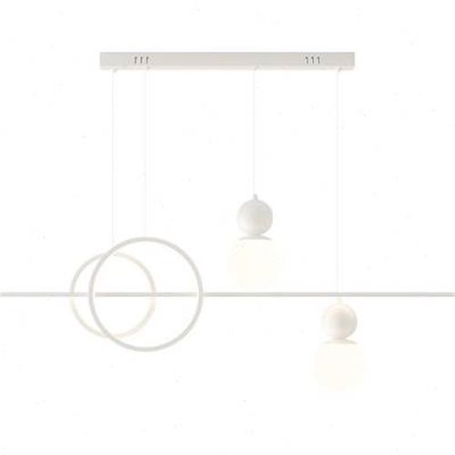 牌餐厅吊灯奶油风创意葫芦餐厅灯网红长条吧台餐桌饭厅护眼灯具