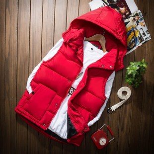 2024新款羽绒棉马甲女秋冬韩版可脱帽宽松加大码胖MM背心情侣外套