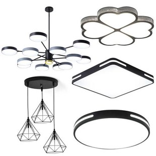 全屋灯具套餐三室两厅两室一厅北欧卧室灯客厅灯吊灯组合套装 魔豆