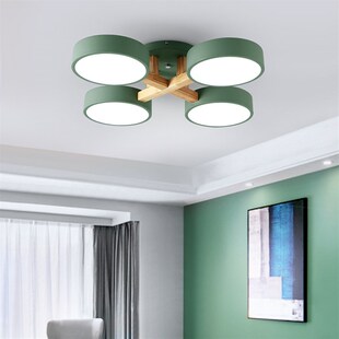 北欧主卧室灯饰简约现代网红爆款B创意男孩儿童房吊灯客厅吸顶灯